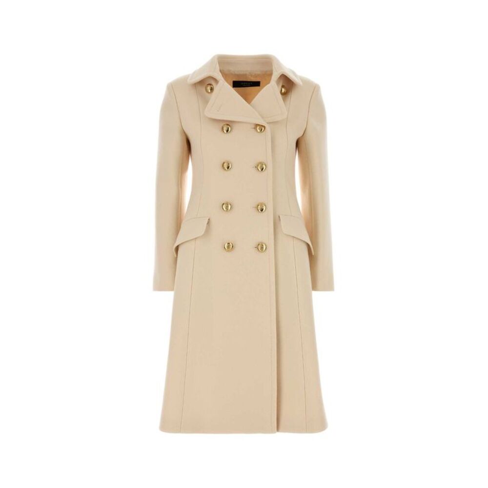 Gucci Women Ivory Wool Blend Coat